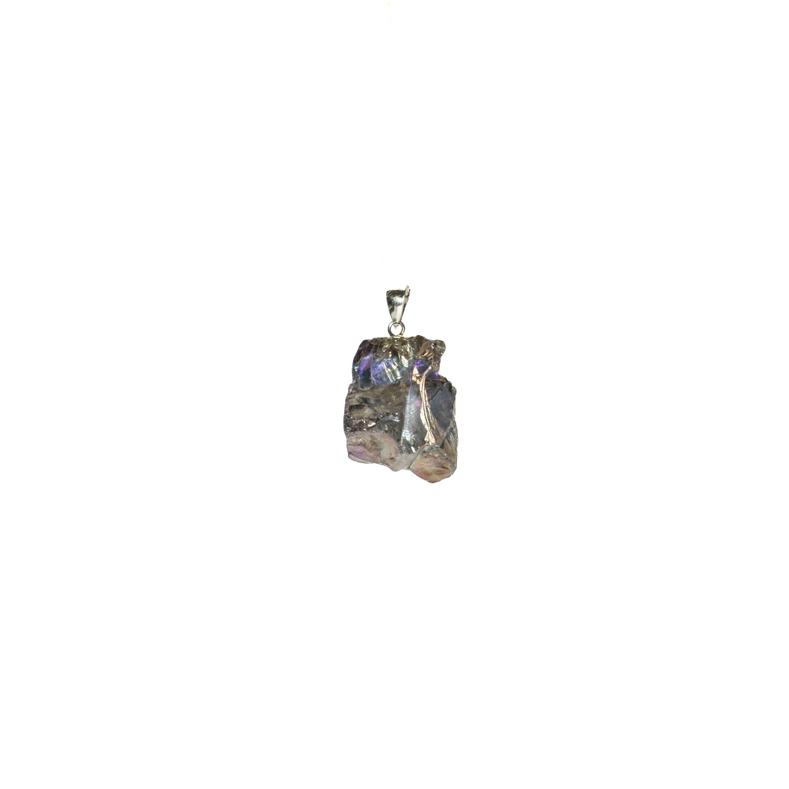 Natural Multi Aura Obsidian Pendant