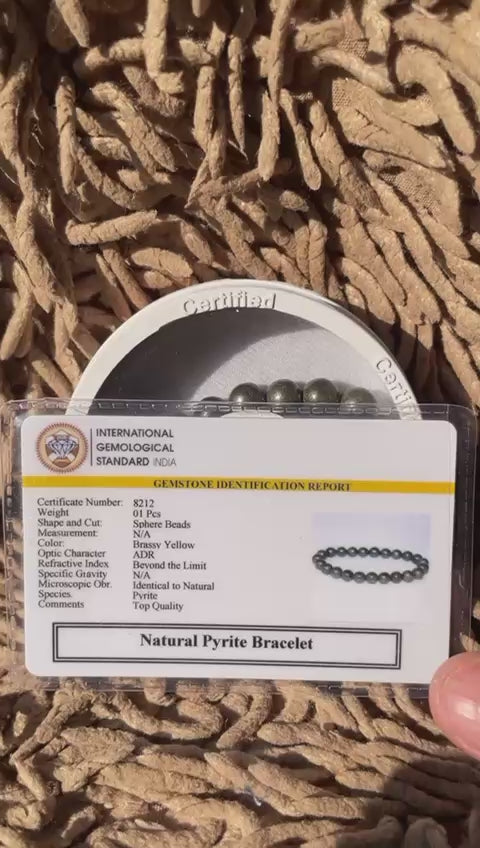 Pyrite Bracelet (12 mm)