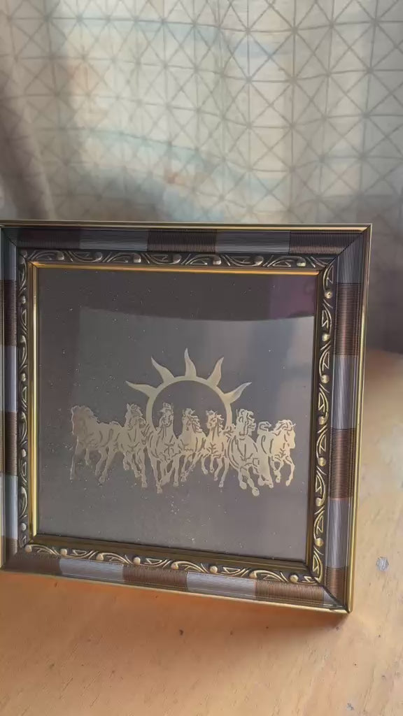 Pyrite Seven Horse Frame