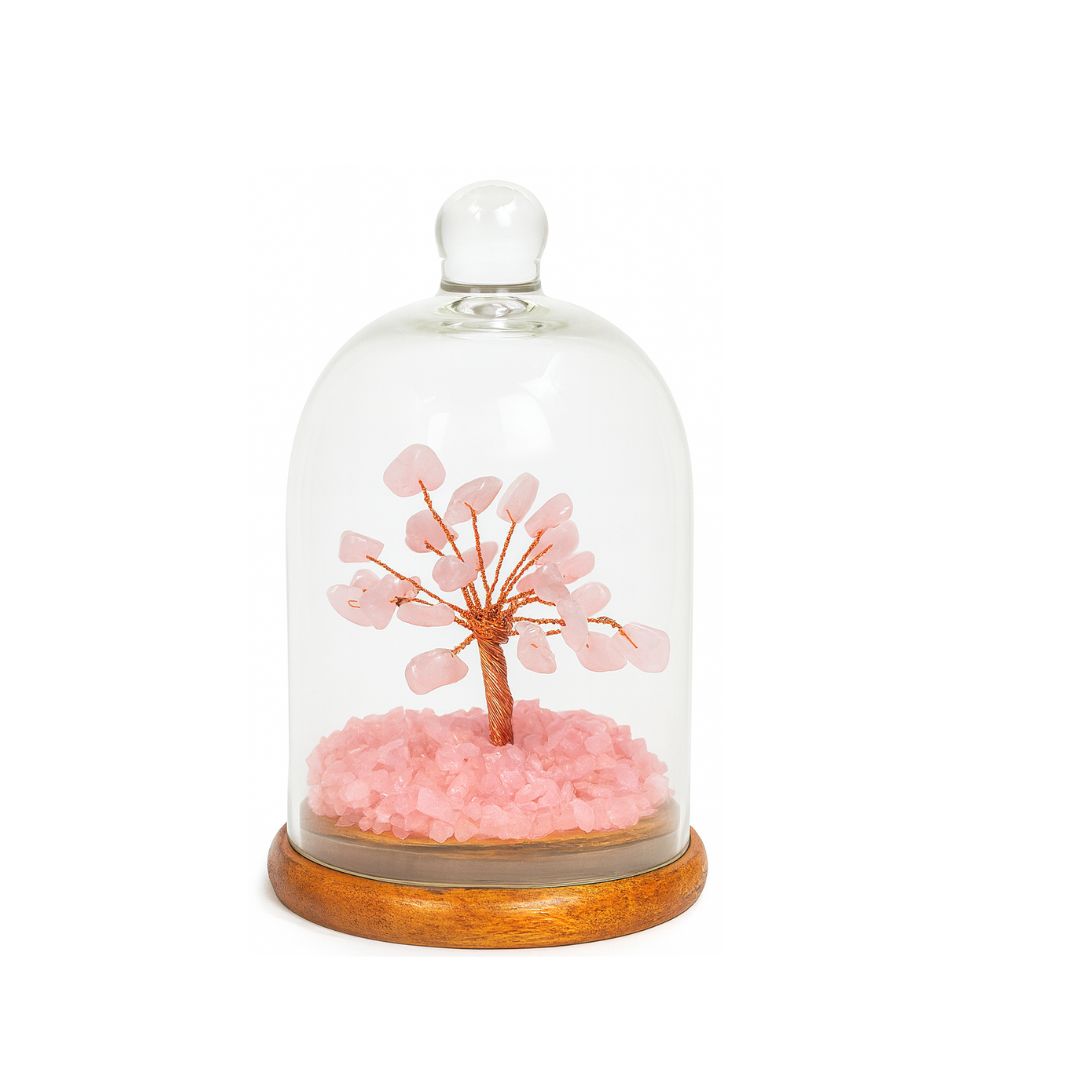 Rose Quartz Glass Tree