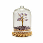 Amethyst Glass Tree Statue