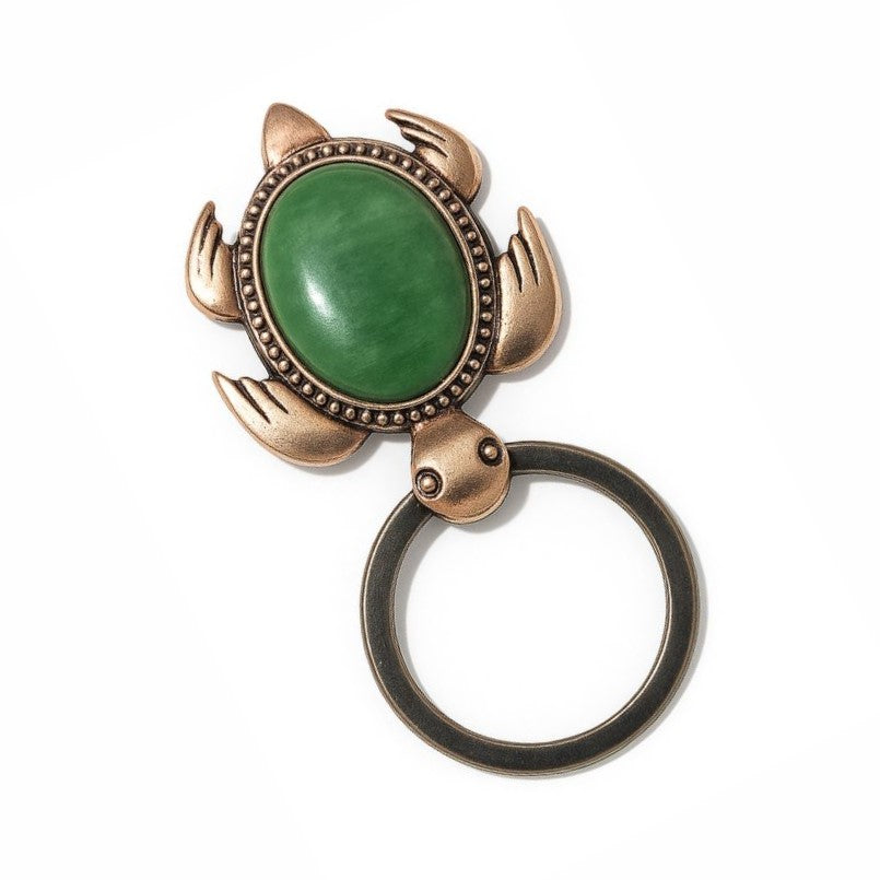 Green Aventurine Kachua Keyring