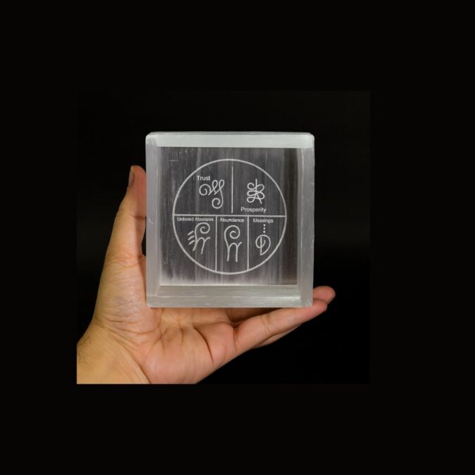 Selenite Manifestation Cube/Tray
