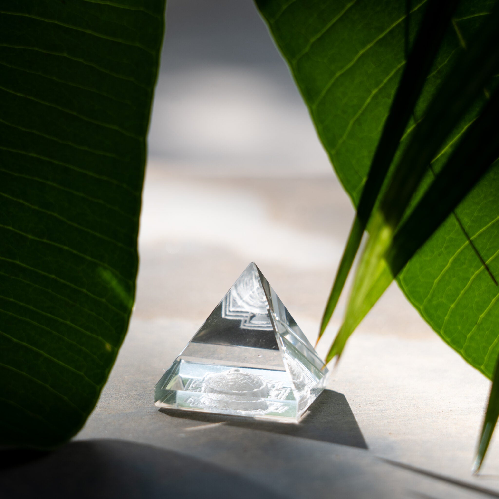 Sphatik ShreeYantra  Pyramid