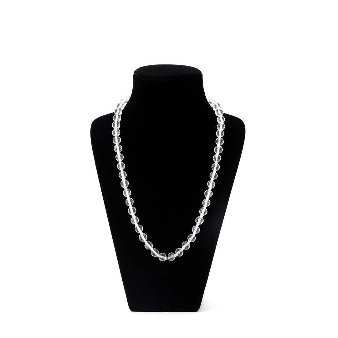 Sphatik Mala Diamond Cut