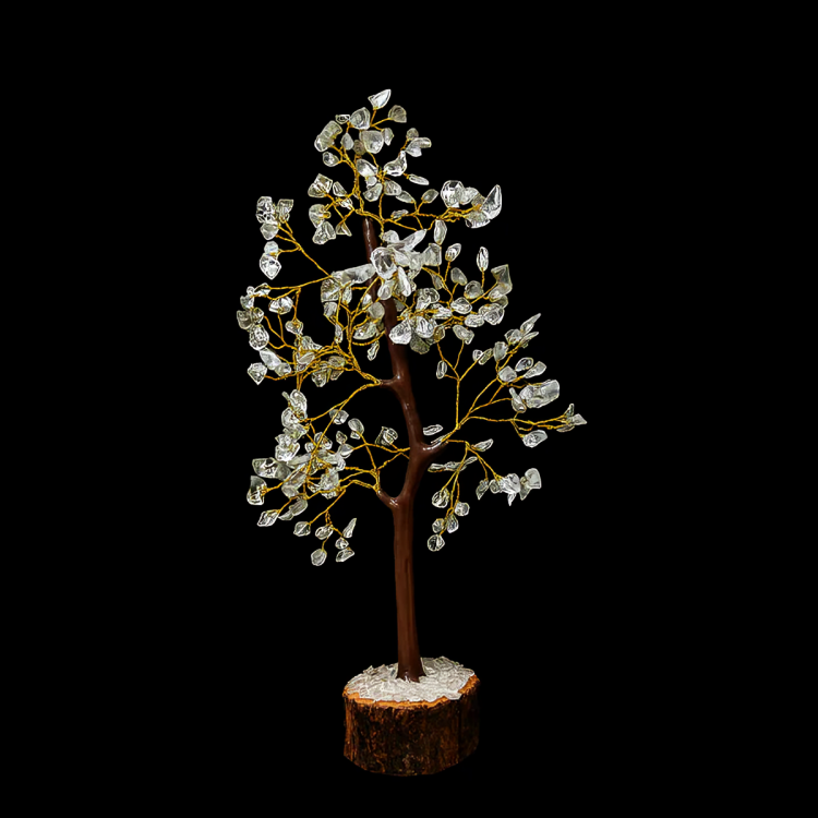 Sphatik Wooden Tree