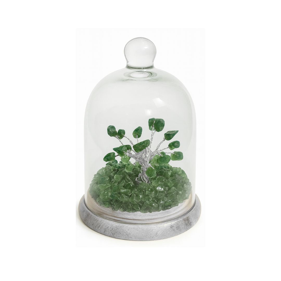 Green Aventurine Glass Tree